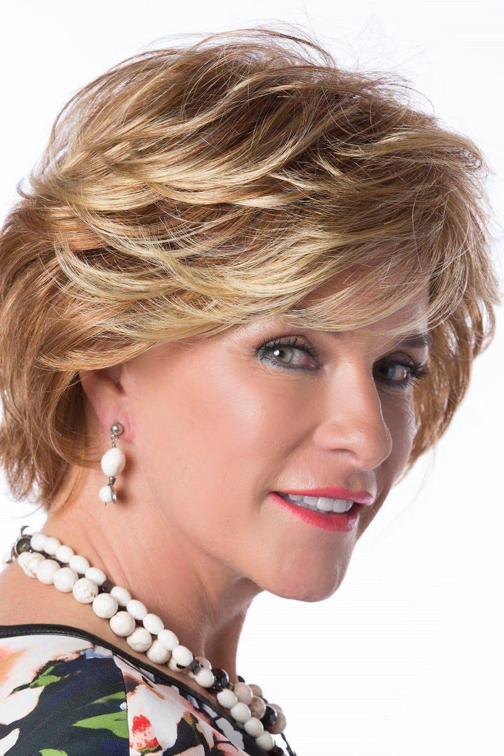 Medium Brown Styled Wig B5949