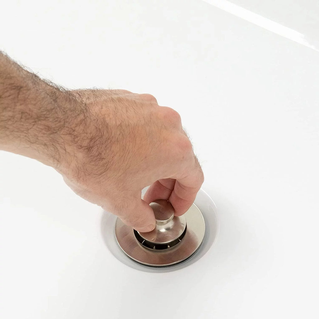 Brushed Nickel Bathtub Drain Assembly Conversion Kit F48977
