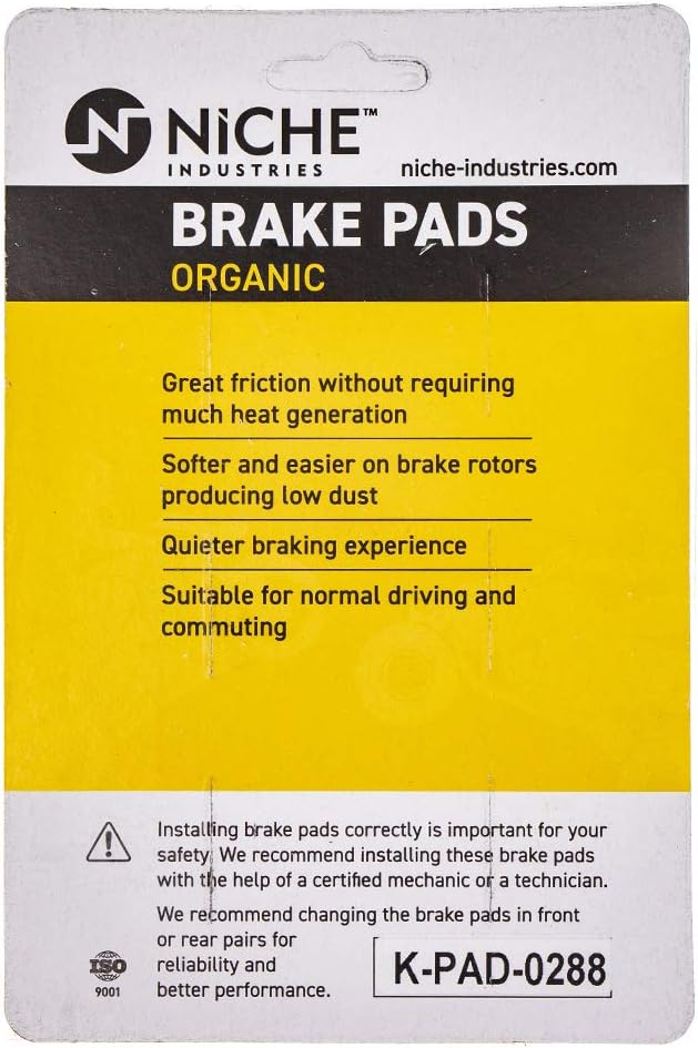 Organic Brake Pad Set Pack of 2 J777