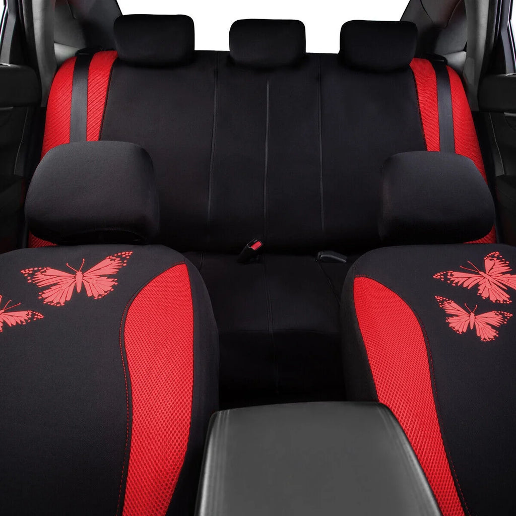 Butterfly Full Set Car Seat Cover Split Air Mesh A163795