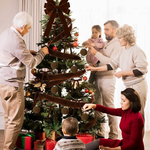 26 PCS Wine Red Velvet Christmas Ornaments Kit T8085