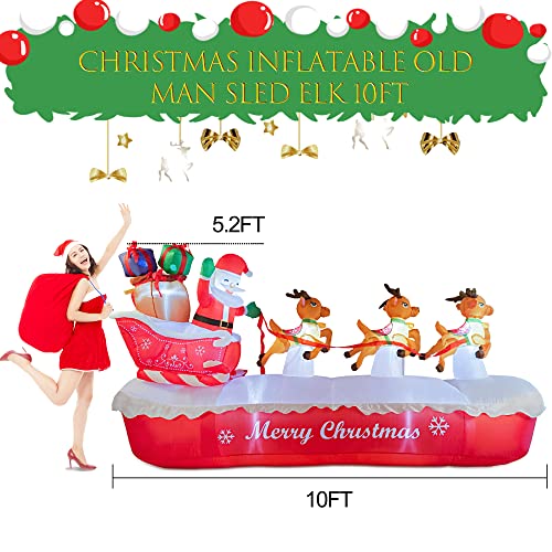 6 FT Christmas Inflatables Santa Claus with Gifts Bag R18991