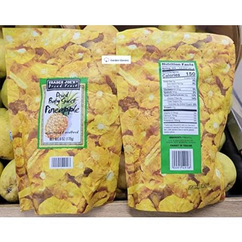 Dried Baby Sweet Pineapple Unsweetened & Unsulfured 6 oz N298