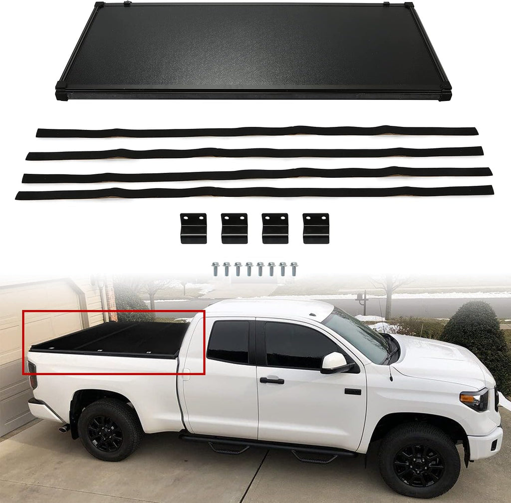 Hard Top Tri-Fold Tonneau Cover 6.5ft Truck Bed F611171