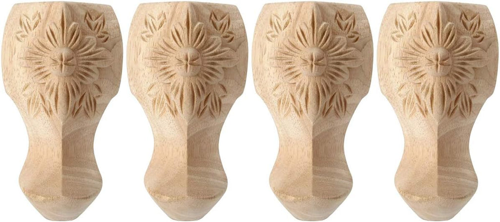 16 inch Set of 4 Solid Wood Furniture Legs G733