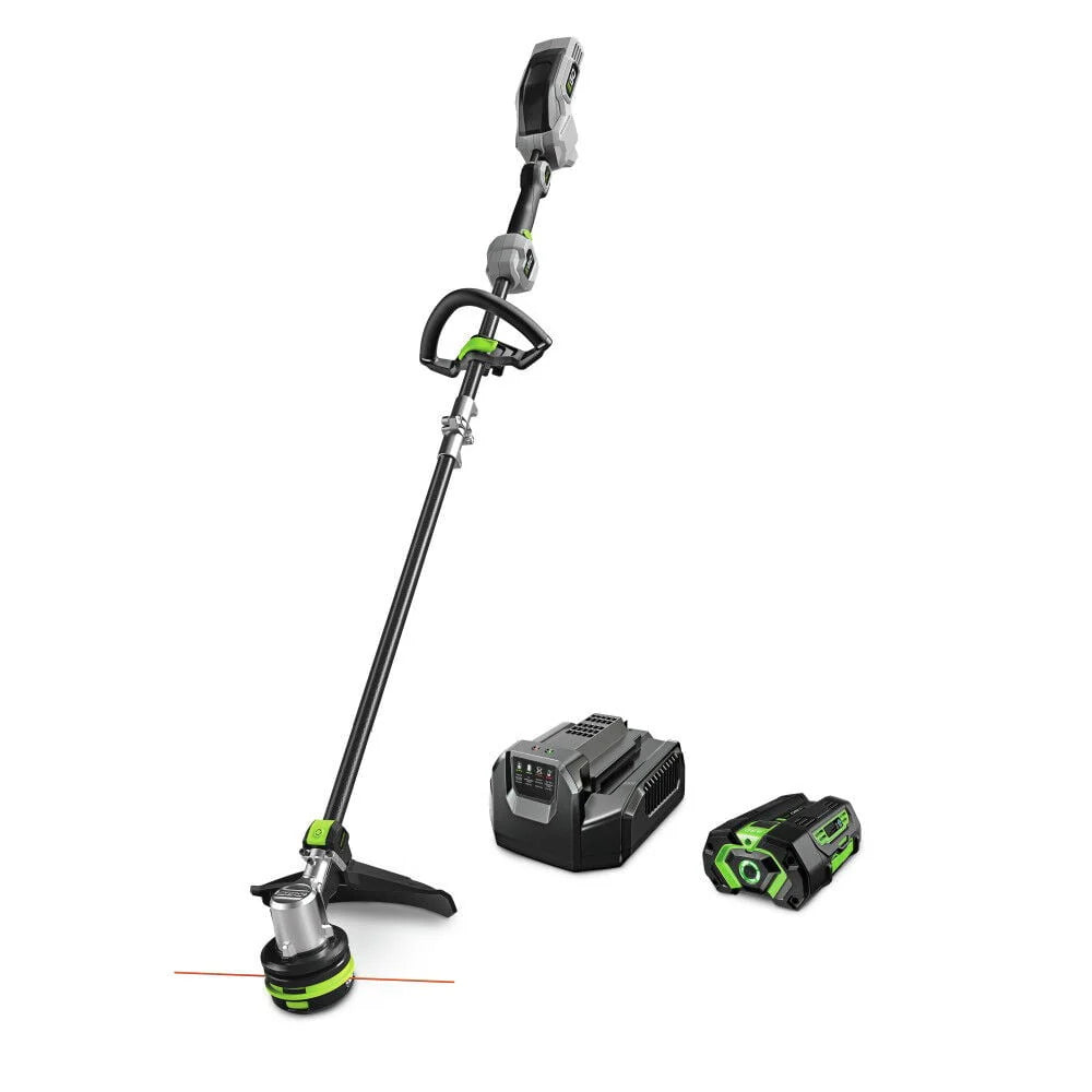 56V Brushless Lithium-Ion 15 in. Cordless String Trimmer with Carbon Fiber Shaft Kit (4 Ah) F59409