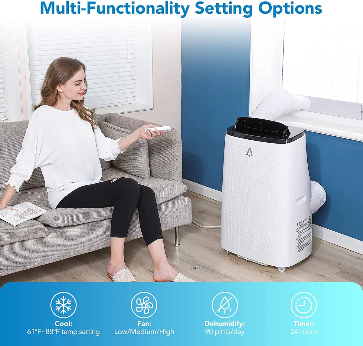 Portable Air Conditioner 8000 BTU White K186