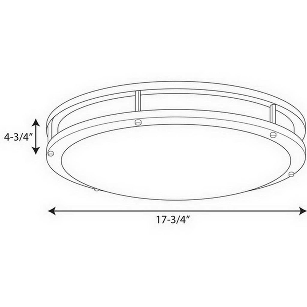 Brushed Nickel LED Flush Mount Light W722625
