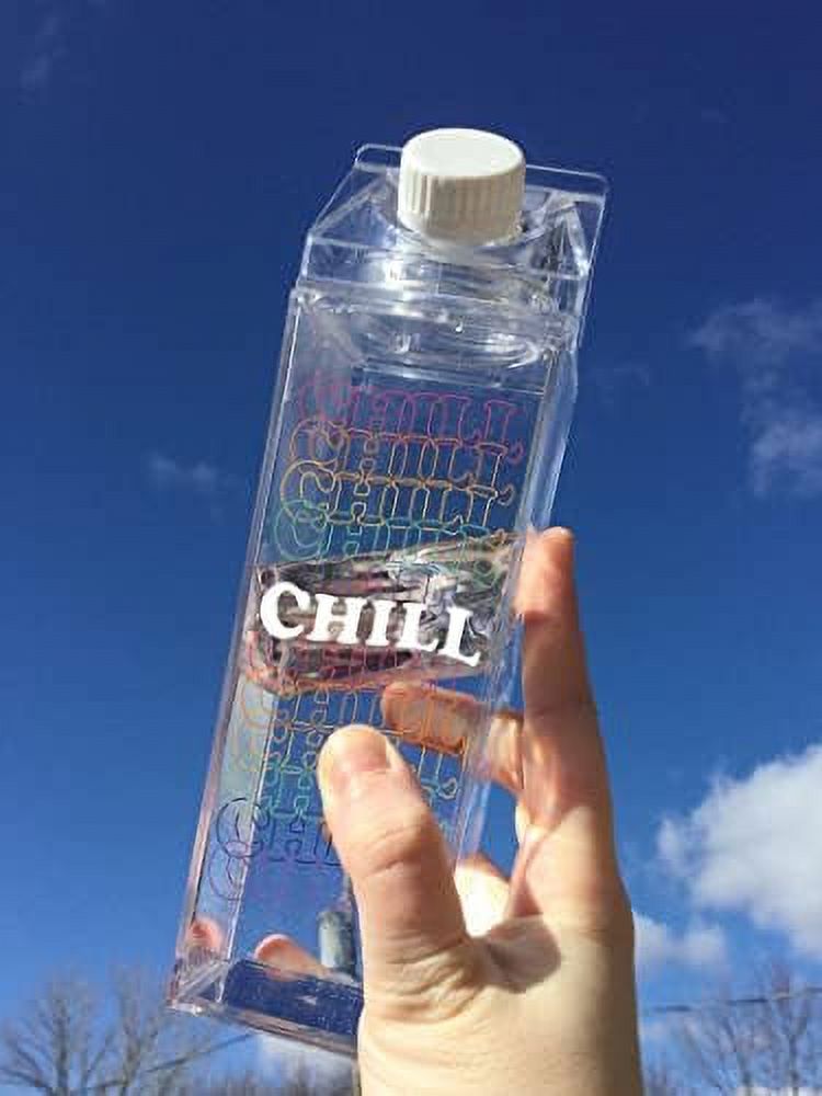 Clear 500ml Milk Carton Water Bottle D140