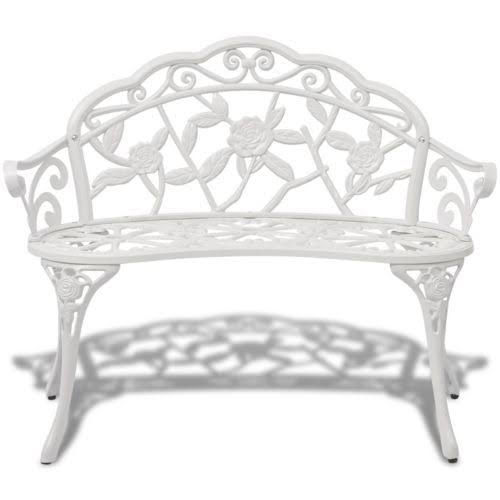 Green Cast Aluminum Outdoor Patio Bench M84680