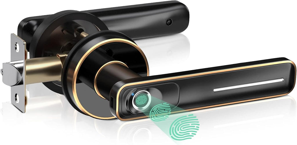 Fingerprint Door Lock, Biometric Door Knob, Pack of 2 I133503