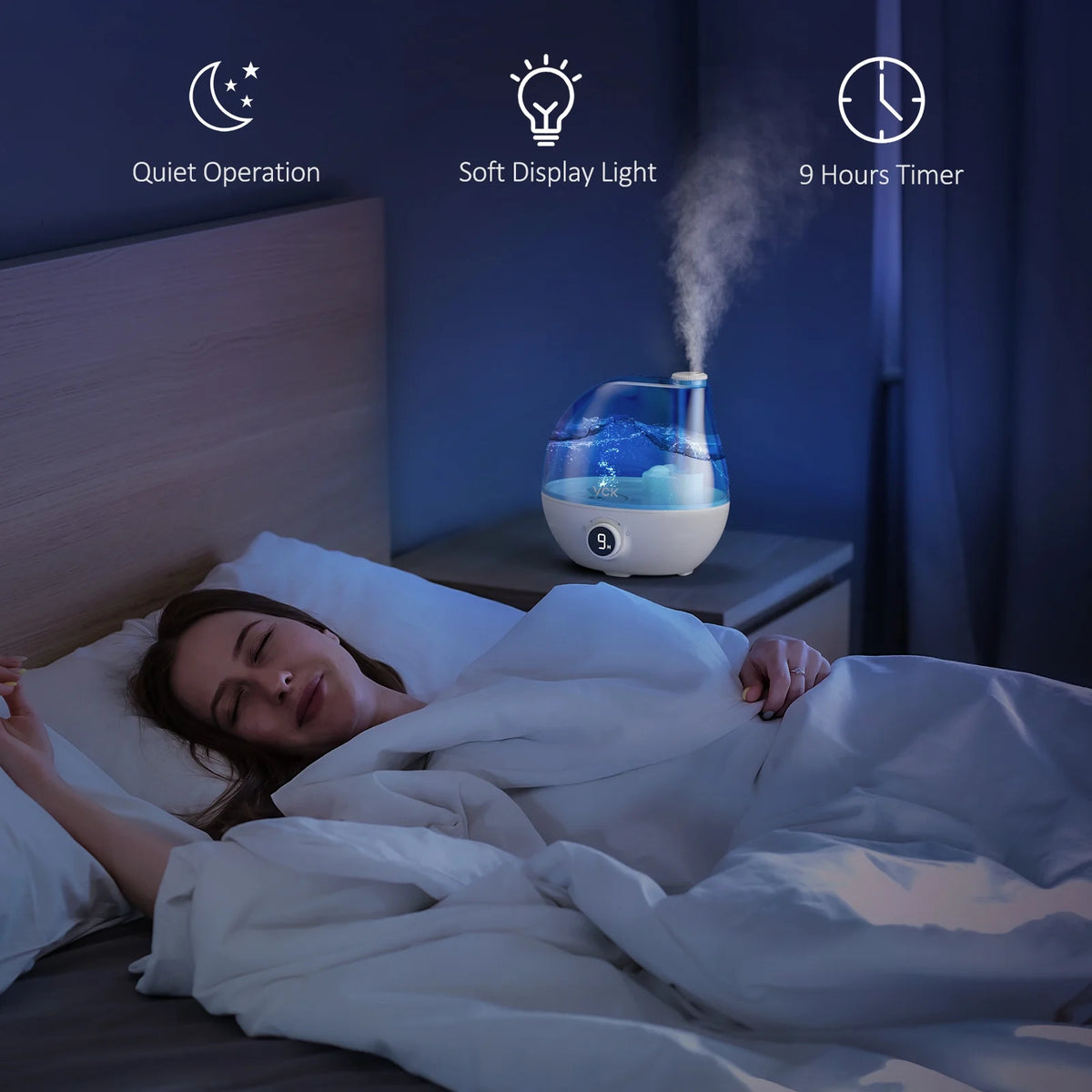 2.3L Ultrasonic Cool Mist Humidifier P611093
