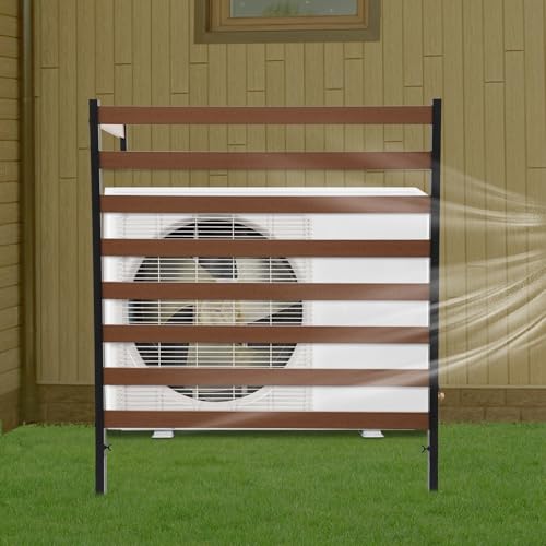 Brown 2 Panels 39"W x 51"H Privacy Screens Fence Panel H8457