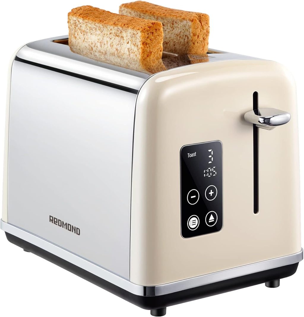 2 Slice Stainless Steel Toaster with LED Touch Screen C8293