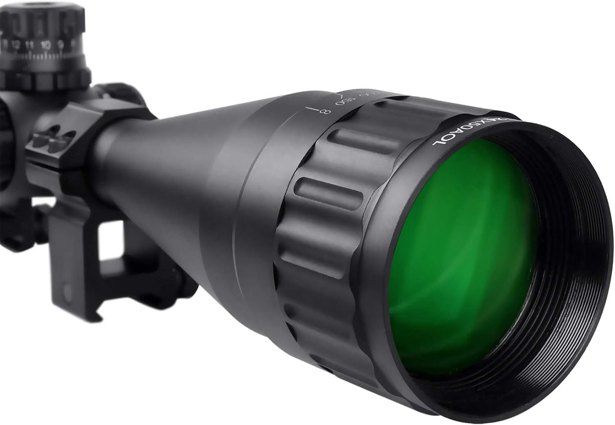 6-24x50 Rifle Scope with Red/Green/Blue Illuminated Reticle V80948