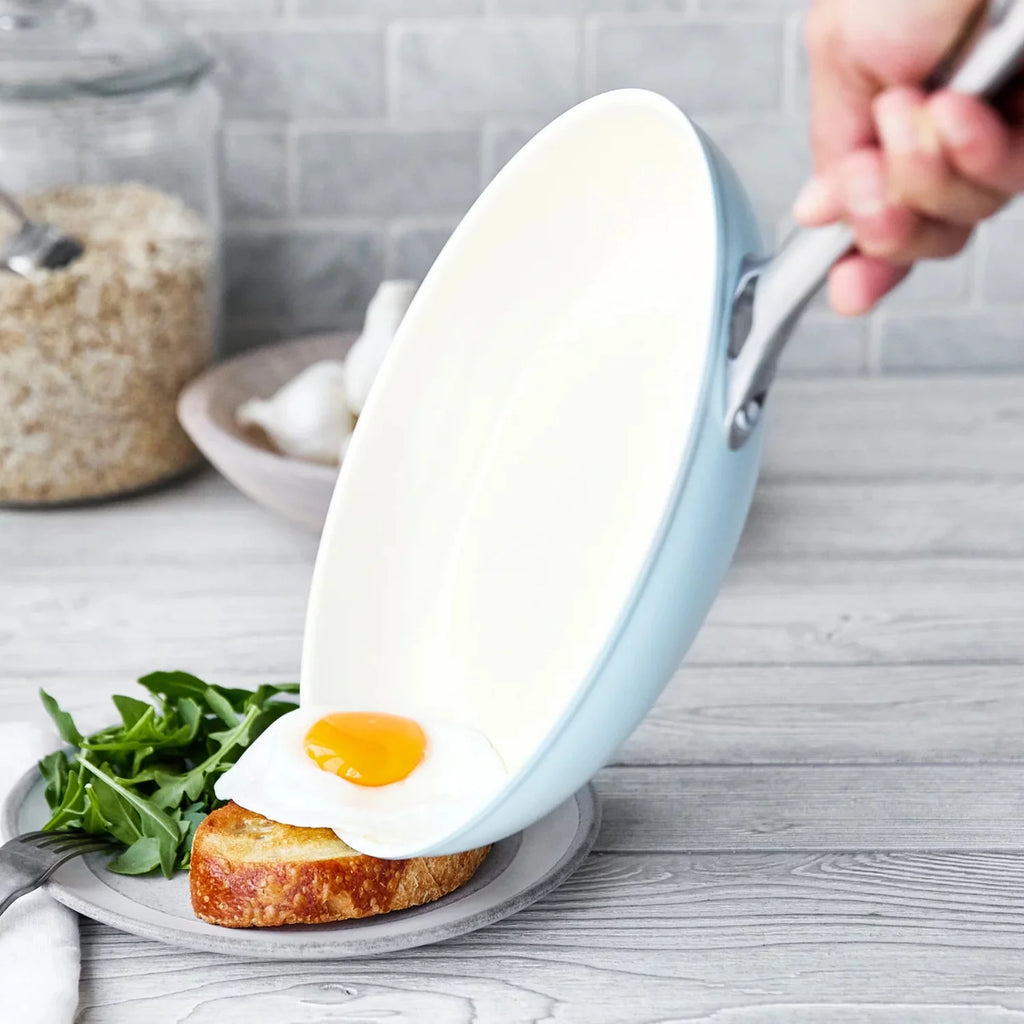 Light Blue Ceramic Non-Stick 10-Piece Cookware Set P4752