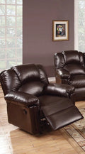 Brown Bonded Leather Recliner Chair J3587