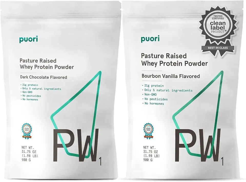 Whey Protein Powder Bundle Dark Chocolate and Bourbon Vanilla Y558