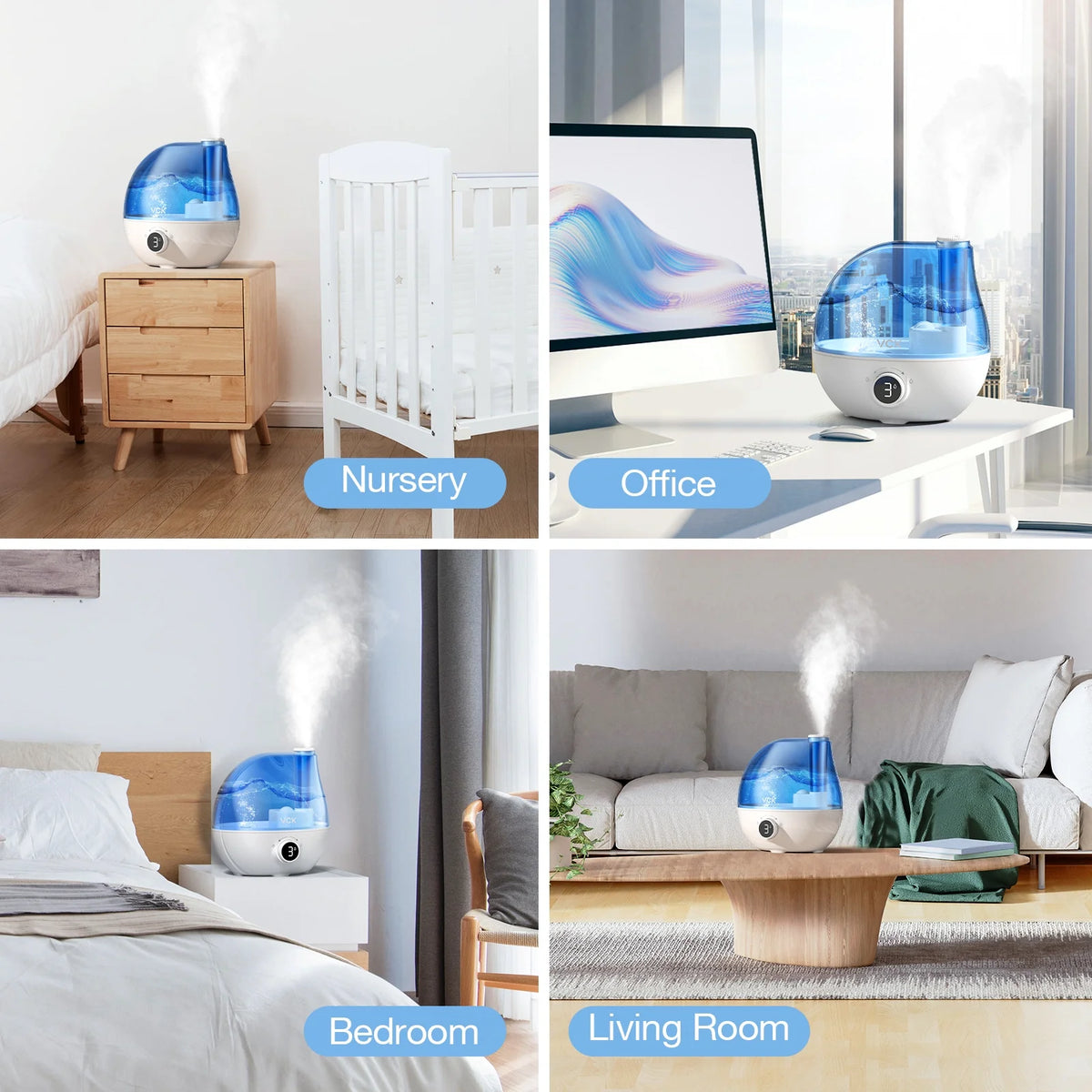 2.3L Ultrasonic Cool Mist Humidifier P611093