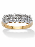 10k Yellow Gold Diamond Accent Cluster Ring I20230