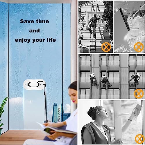 Window Cleaning Robot Vacuum with Ultrasonic Water Spray and Remote Control L60274