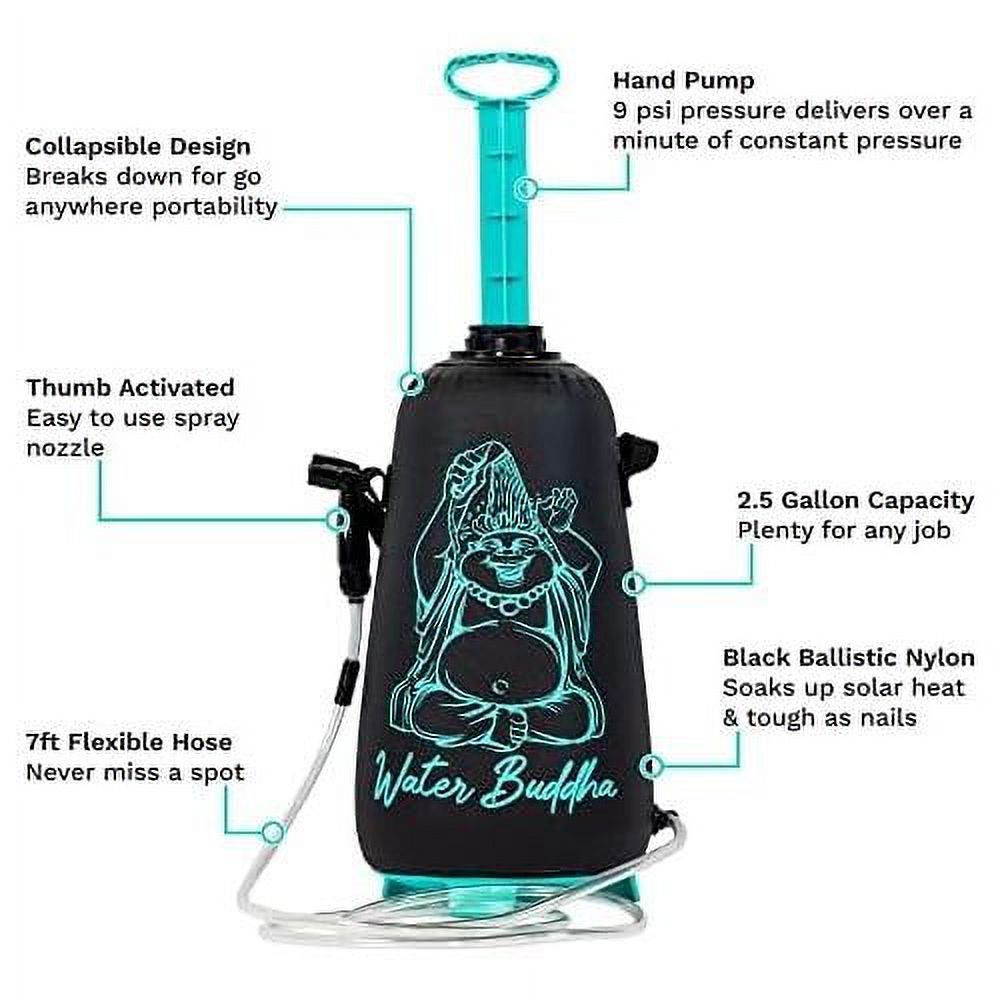 Portable Shower with Travel Case, Shower Head and 7Ft Hose, Holds 2.5 Gallons F629575