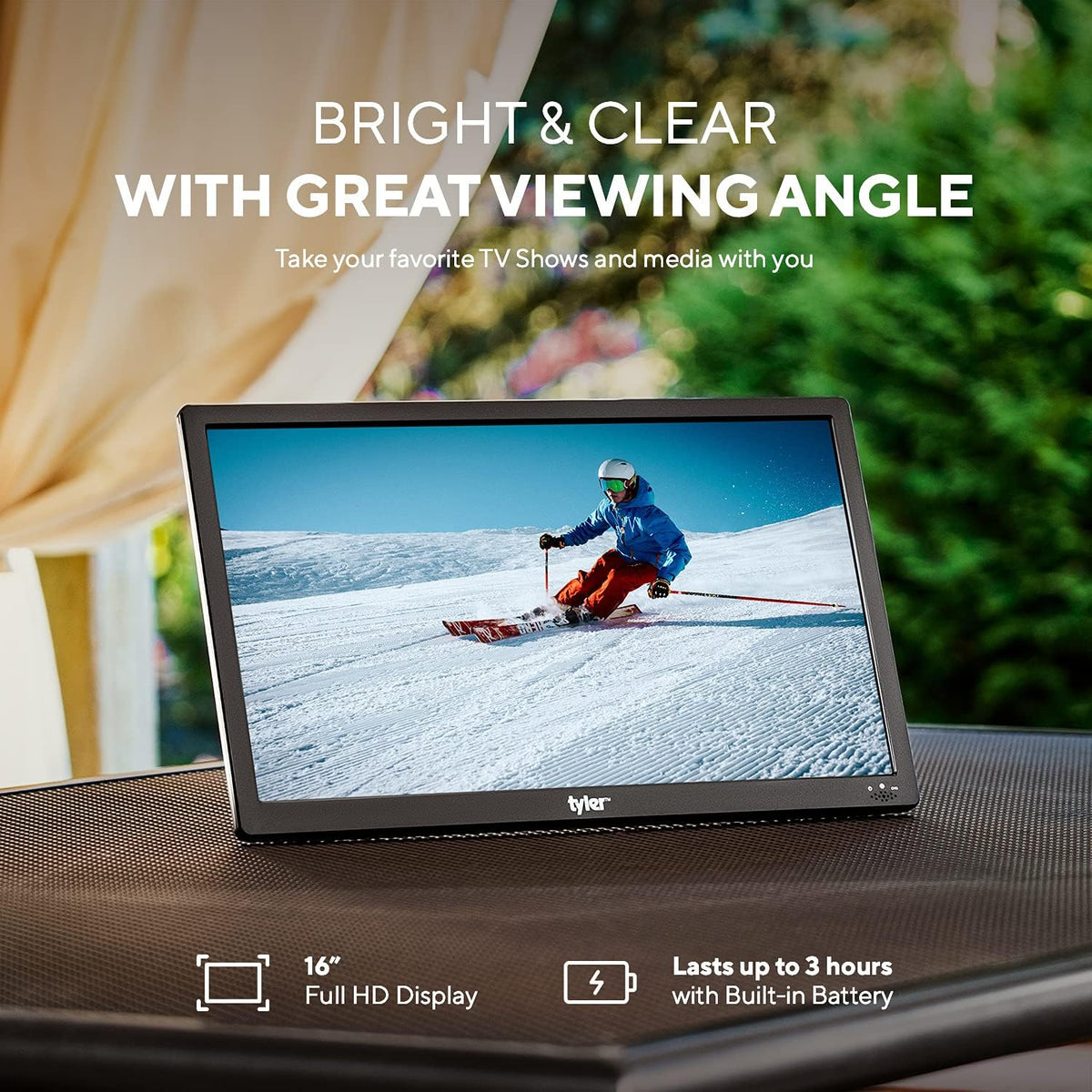 Portable Battery Powered HD-TV LCD Monitor N9309