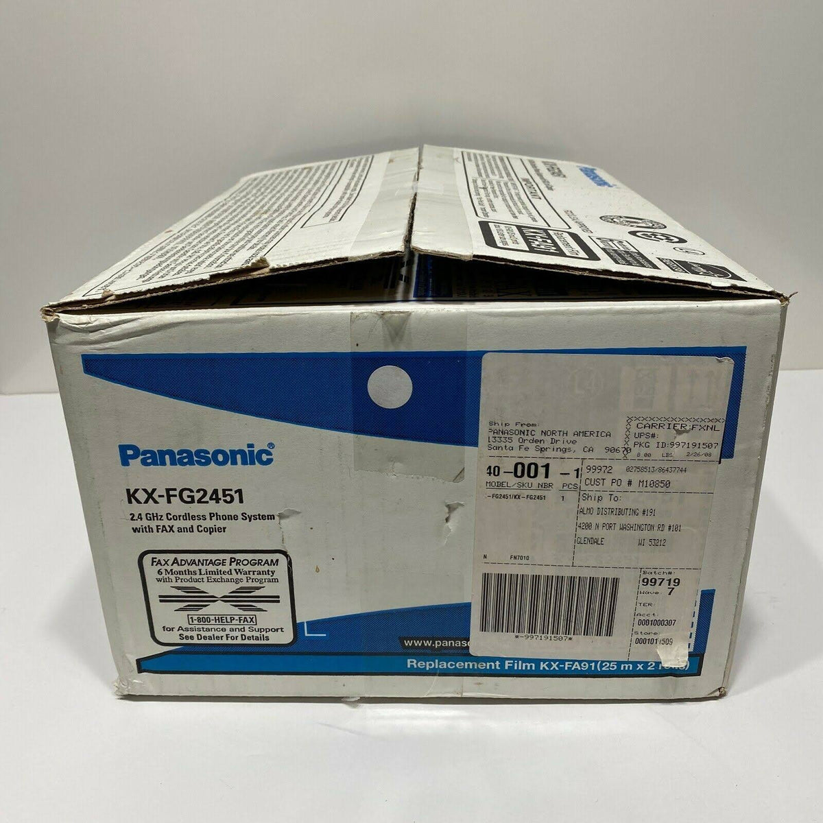 Plain Paper Fax Copier with 2.4 GHz Cordless Phone J439