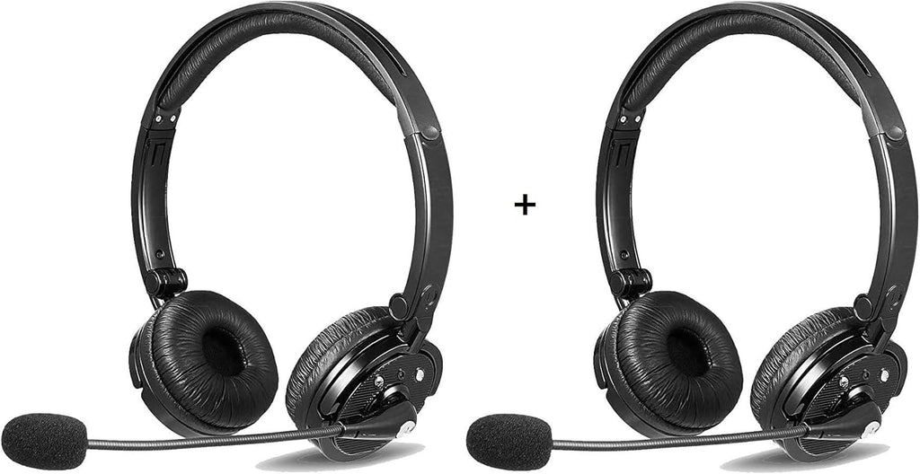 2 Pack Bluetooth Noise Cancelling Headphones with Mic I653