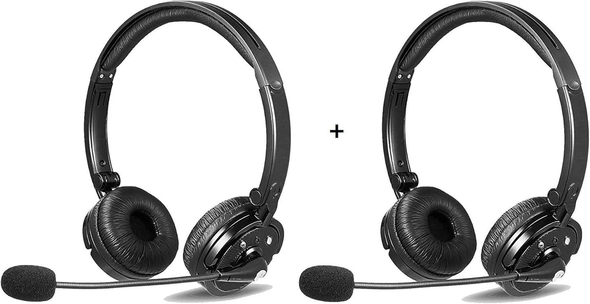 2 Pack Bluetooth Noise Cancelling Headphones with Mic I653