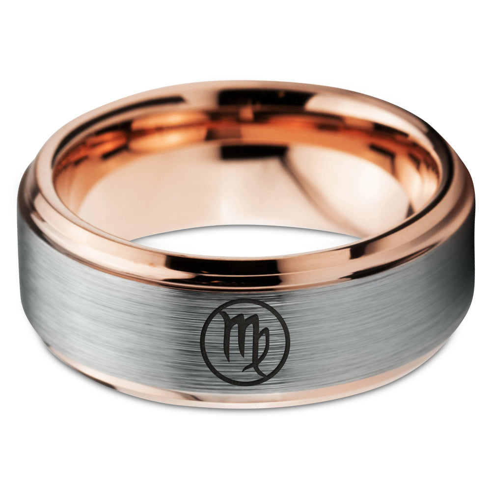 8mm 18k Rose Gold Band Ring C563276