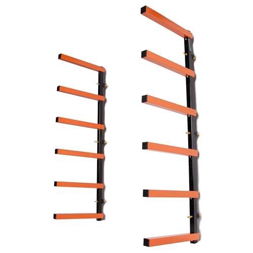6 Levels Steel Wall Mounted Lumber Storage Rack X26397