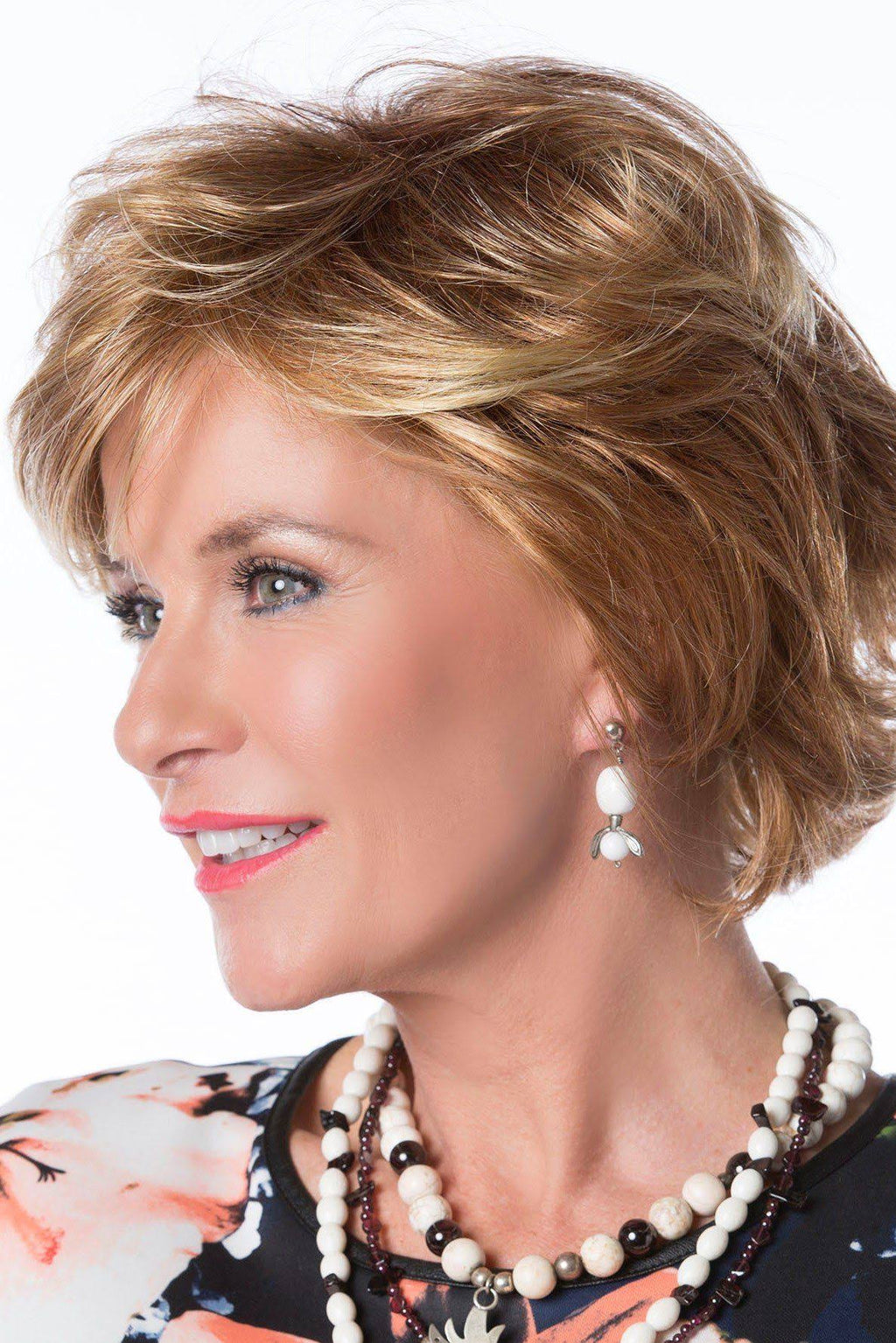 Medium Brown Styled Wig B5949