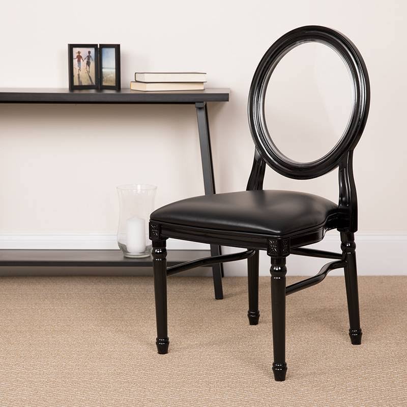 King Louis Dining Side Chair Black Z2212
