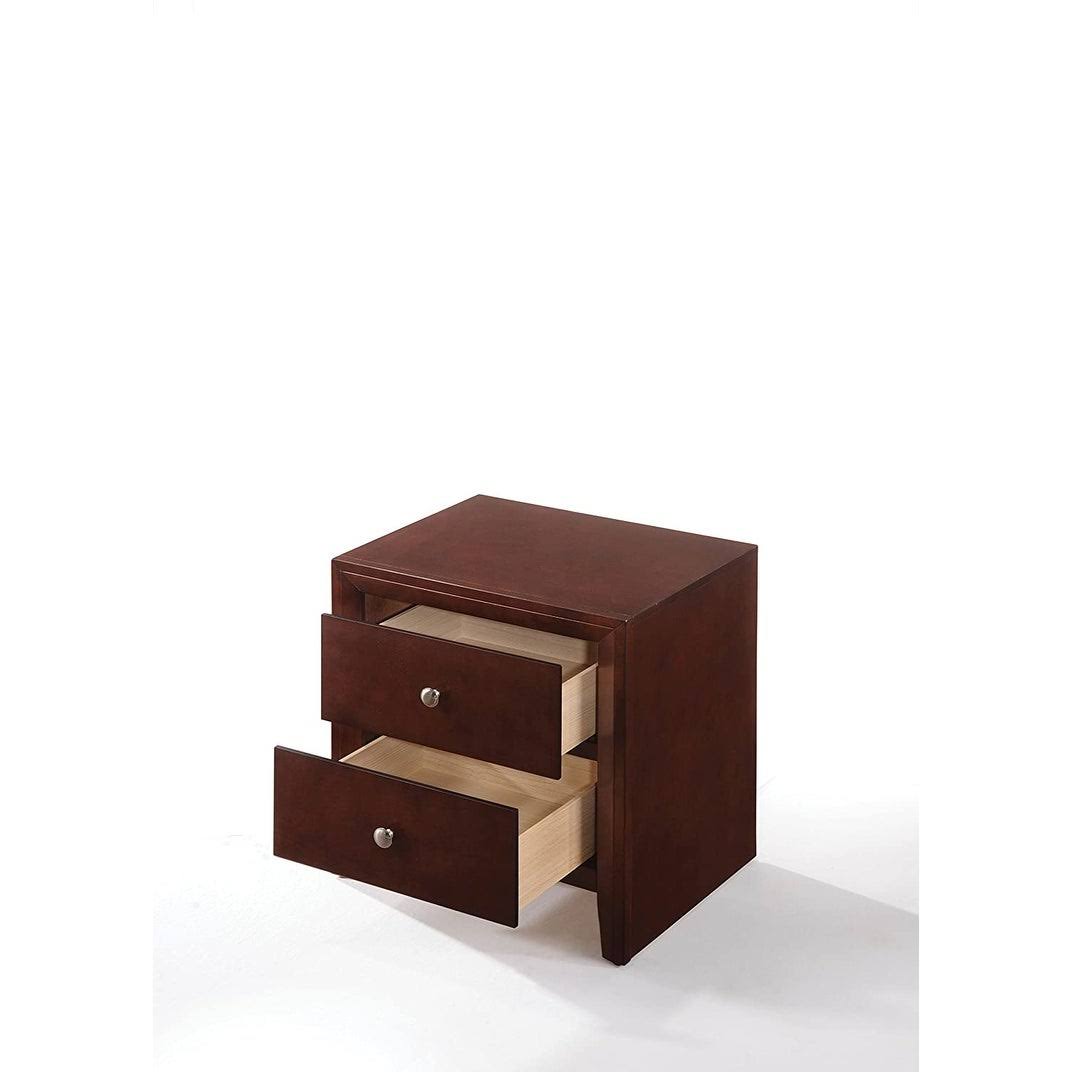 Brown Cherry 2-Drawer Nightstand B207088