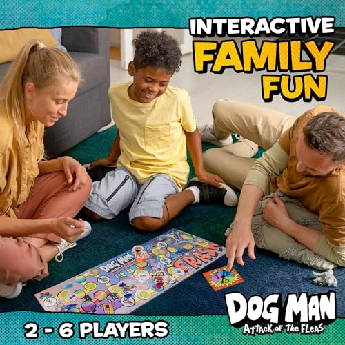 Dog Man Attack of The FLEAS Cooperative Board Game I682