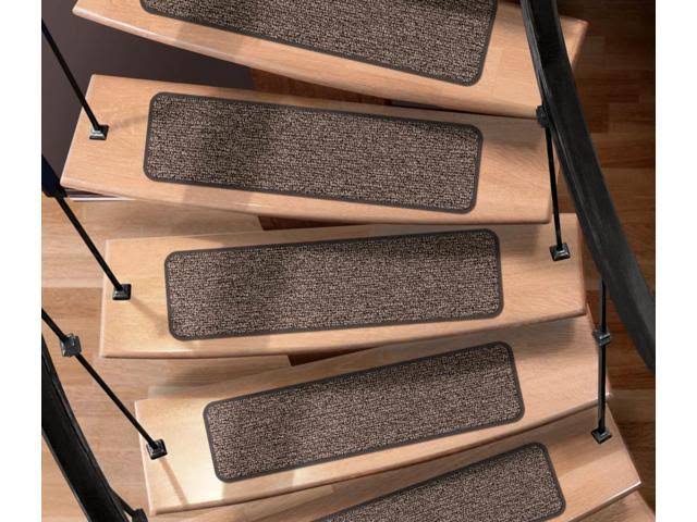 Set of 12 Attachable Indoor Carpet Stair Treads C25482