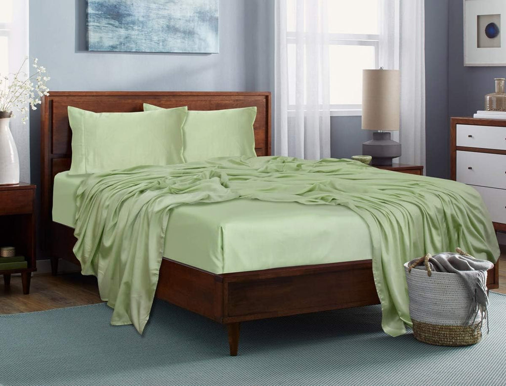 100% Tencel Lyocell Bed Sheets Set 5PC Split King Taupe F41204