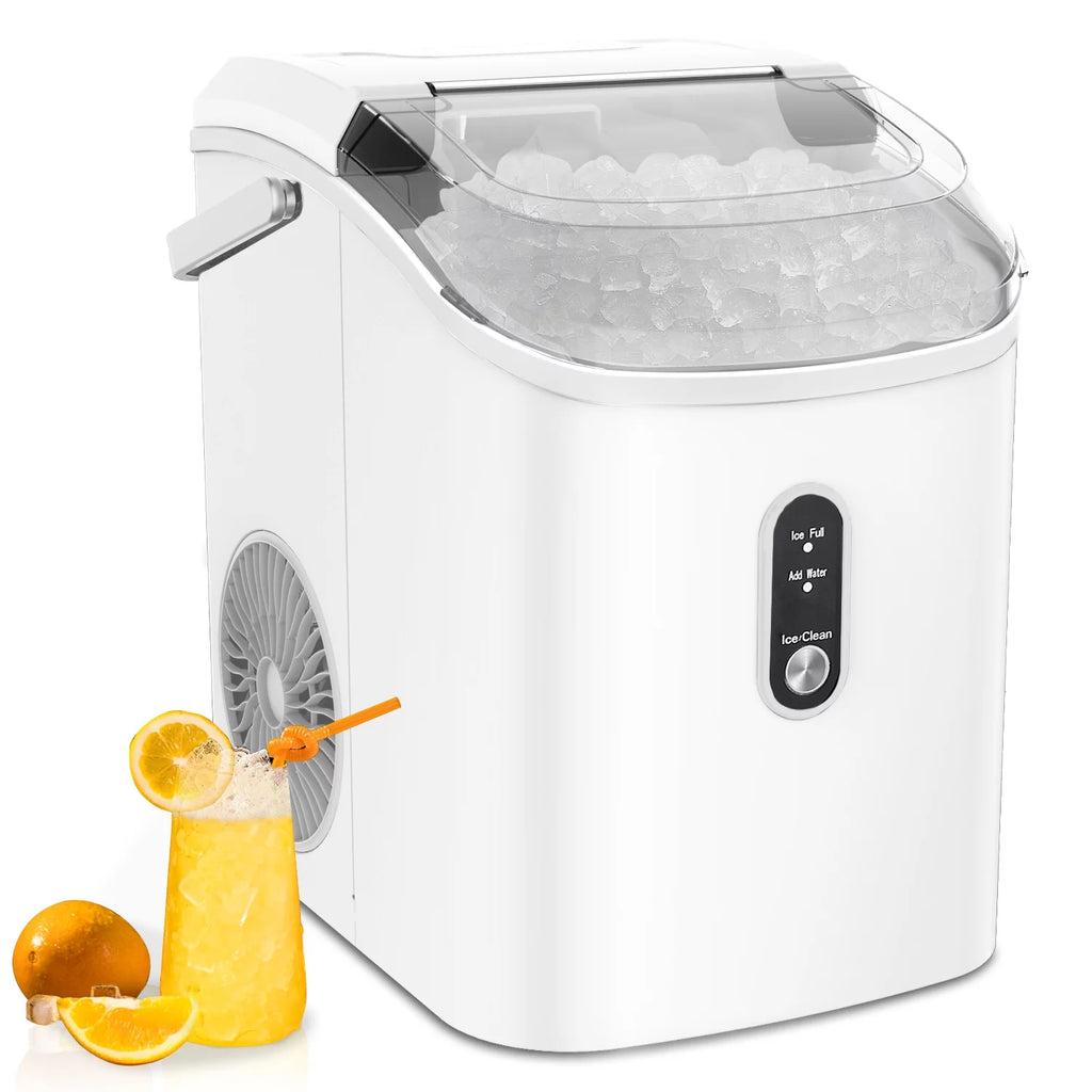 33lbs Countertop Ice Maker with Scoop, Black A447