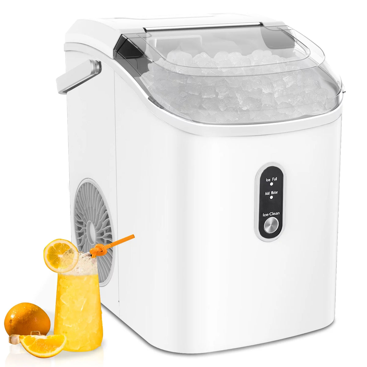 33lbs Countertop Ice Maker with Scoop, Black A447