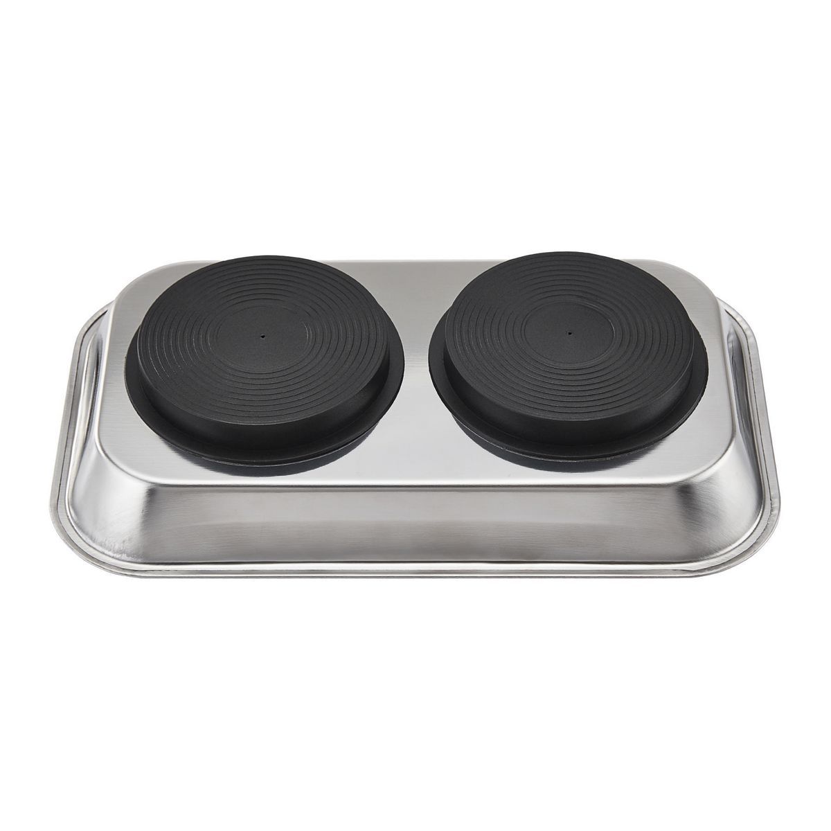 9-1/2 in. x 5-1/2 in. Magnetic Stainless Steel Parts Tray M13060