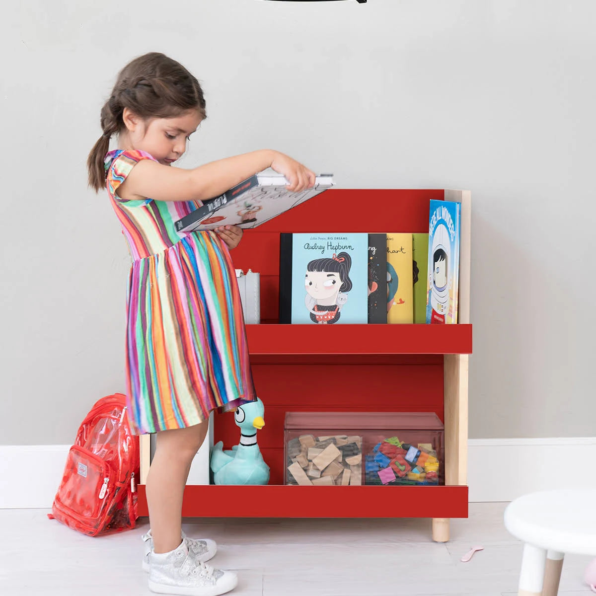 Maple White Kids Bookcase H571