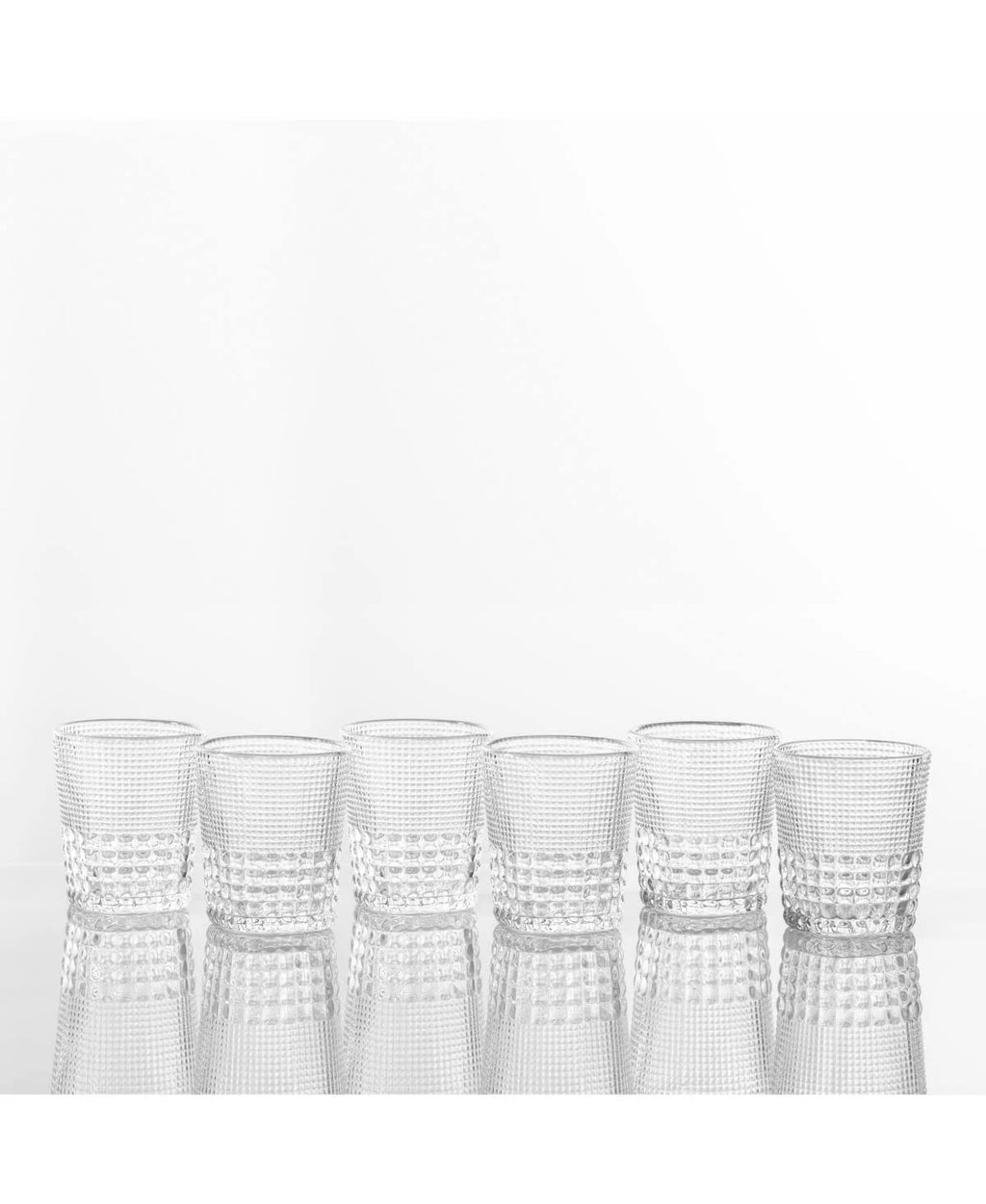 Azure Double Old Fashioned Glasses, Set of 6 I2082