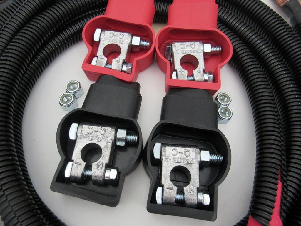 Custom Battery Cable Kit for Dodge 5.9L Single Battery 1989-1993 2/0 V274093