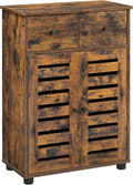 Bathroom Storage Floor Cabinet with 2 Louvered Doors Drawer M726201