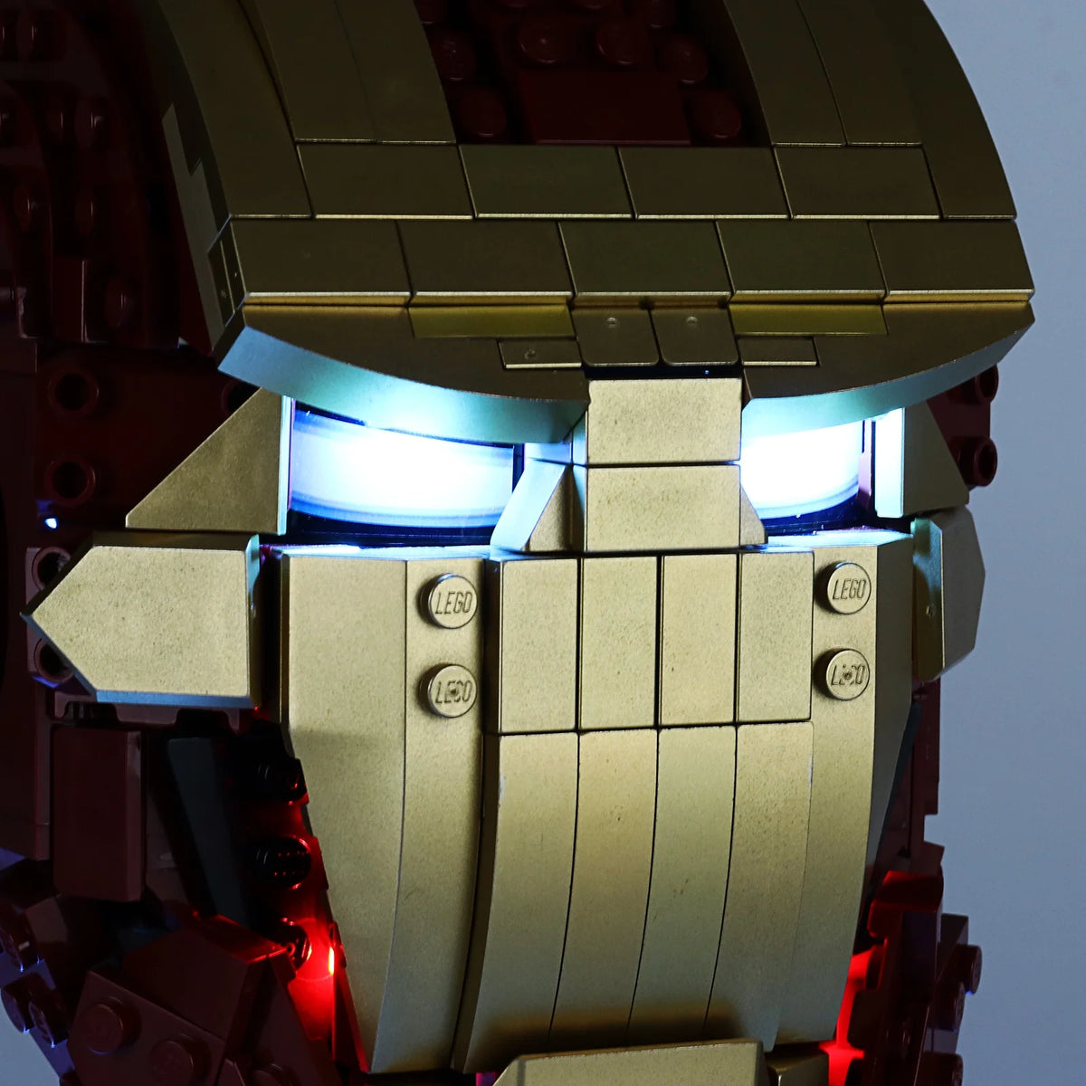 LED Lighting Set for Iron Man Helmet Building Blocks Model S729139