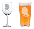 Set of 2 Glasses 10 oz Wine & Beer Pint D510522