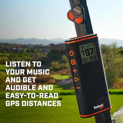 Golf GPS Speaker with LCD Screen and Magnetic Mount P18340