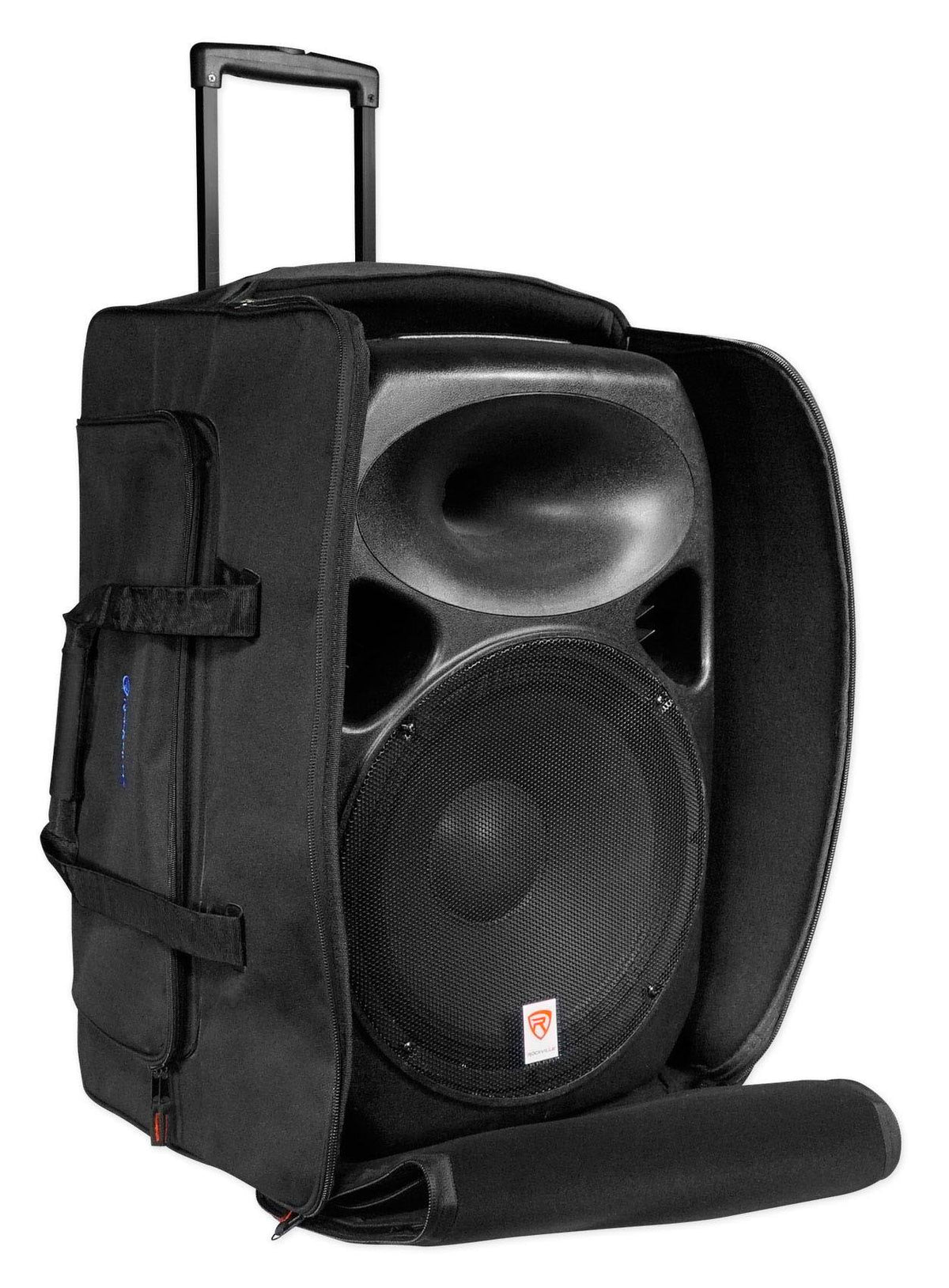 Rolling Speaker Bag with Handle and Wheels N19890