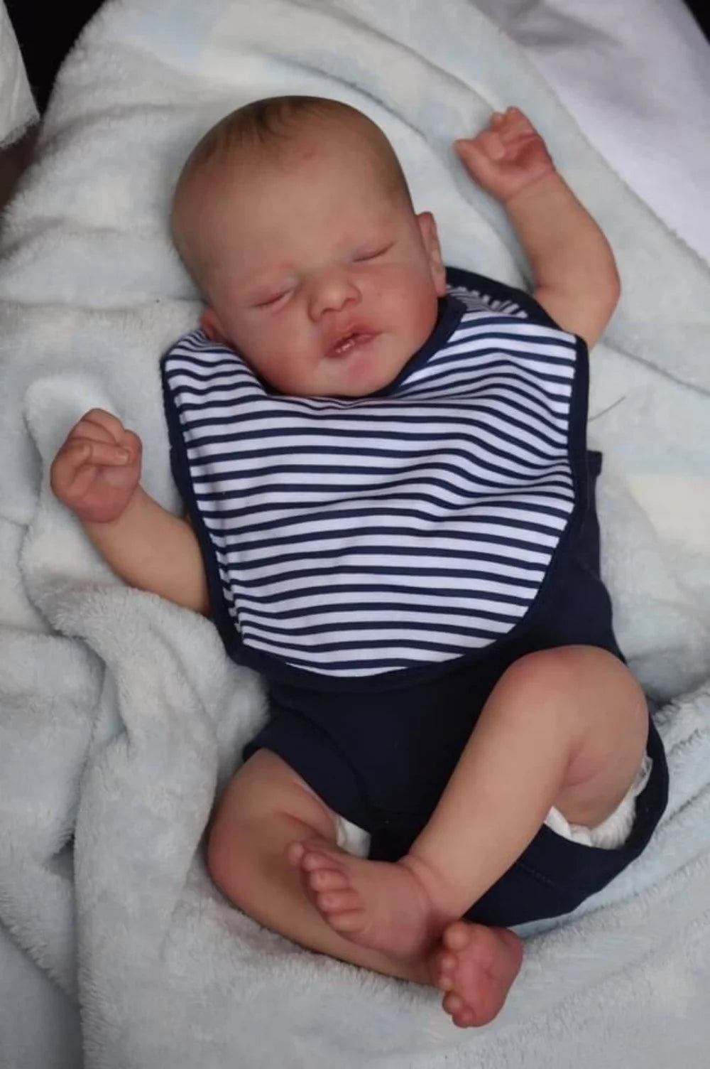 Soft Vinyl Reborn Baby Doll with Cloth Body E337